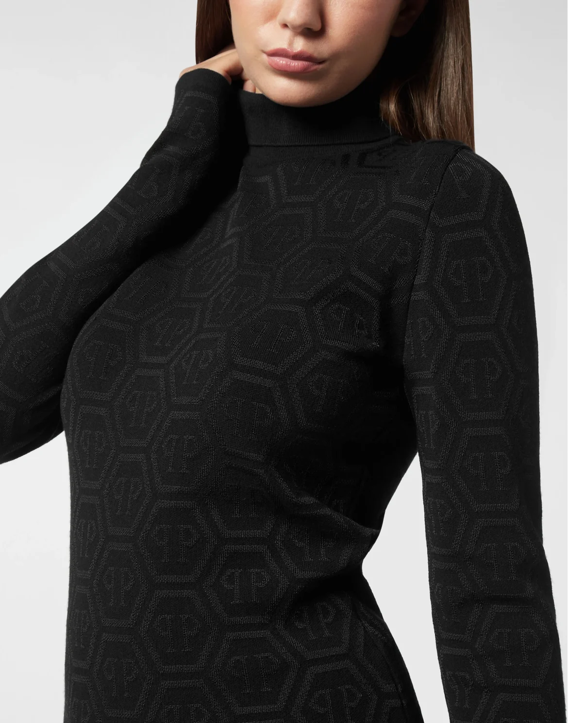 Knitted Turtleneck Monogram, цвет: Черный