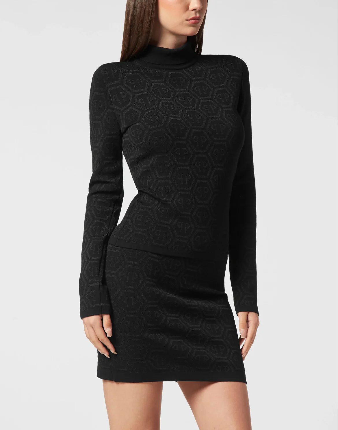 Knitted Turtleneck Monogram, цвет: Черный