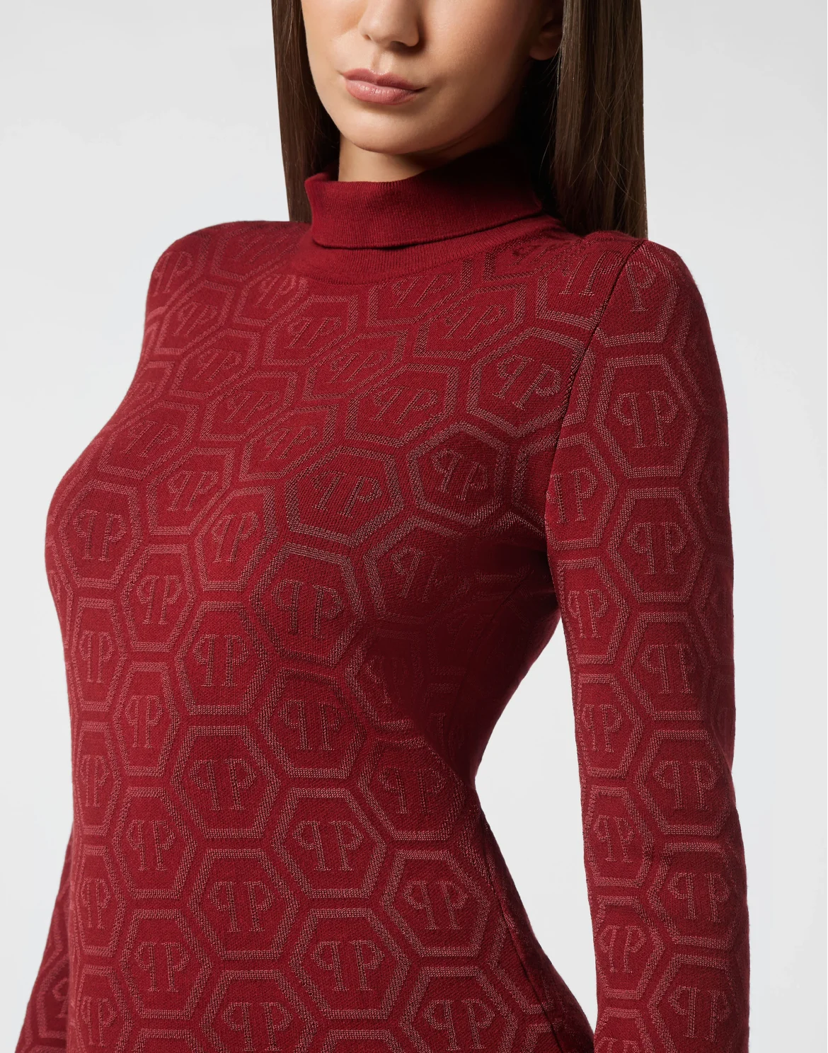 Knitted Turtleneck Monogram, цвет: Красный