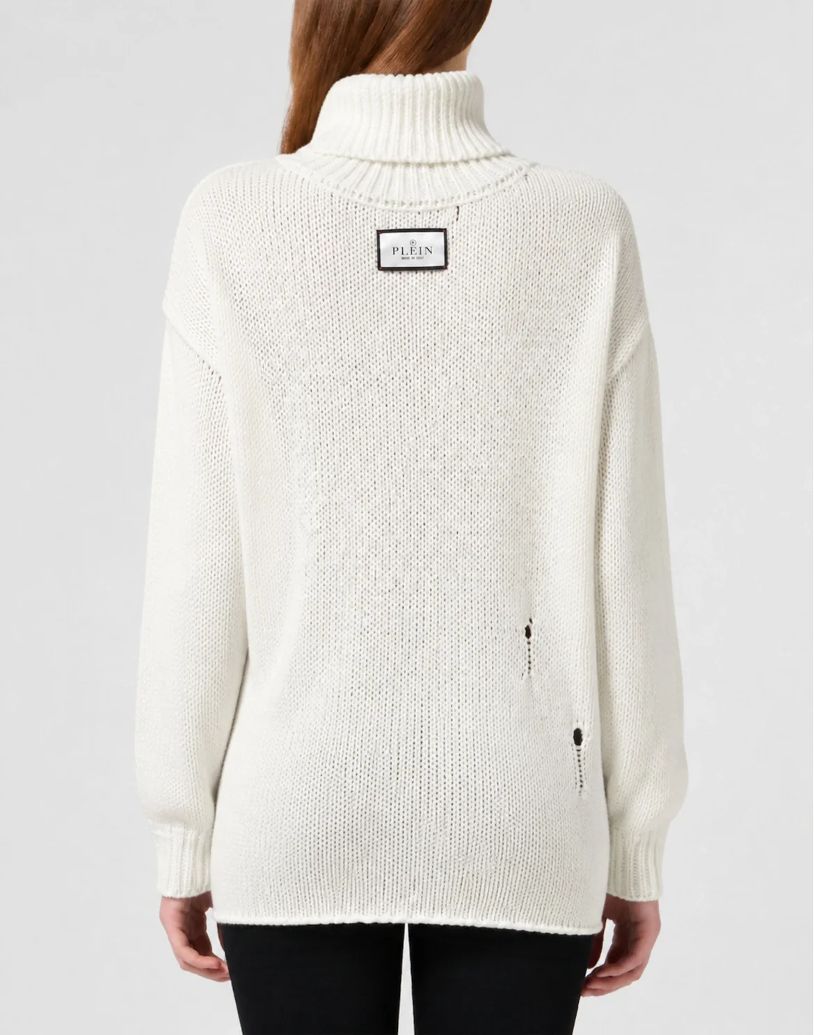 Destroyed Oversize Turtleneck Fairy, цвет: Бежевый