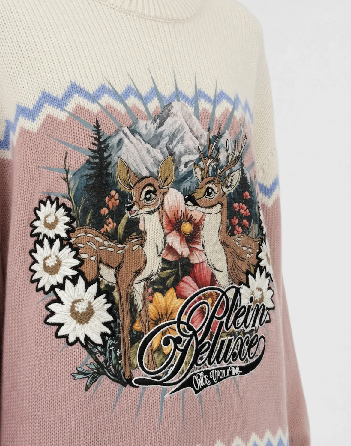 Embroidered Roundneck Pullover Fairy, цвет: Розовый