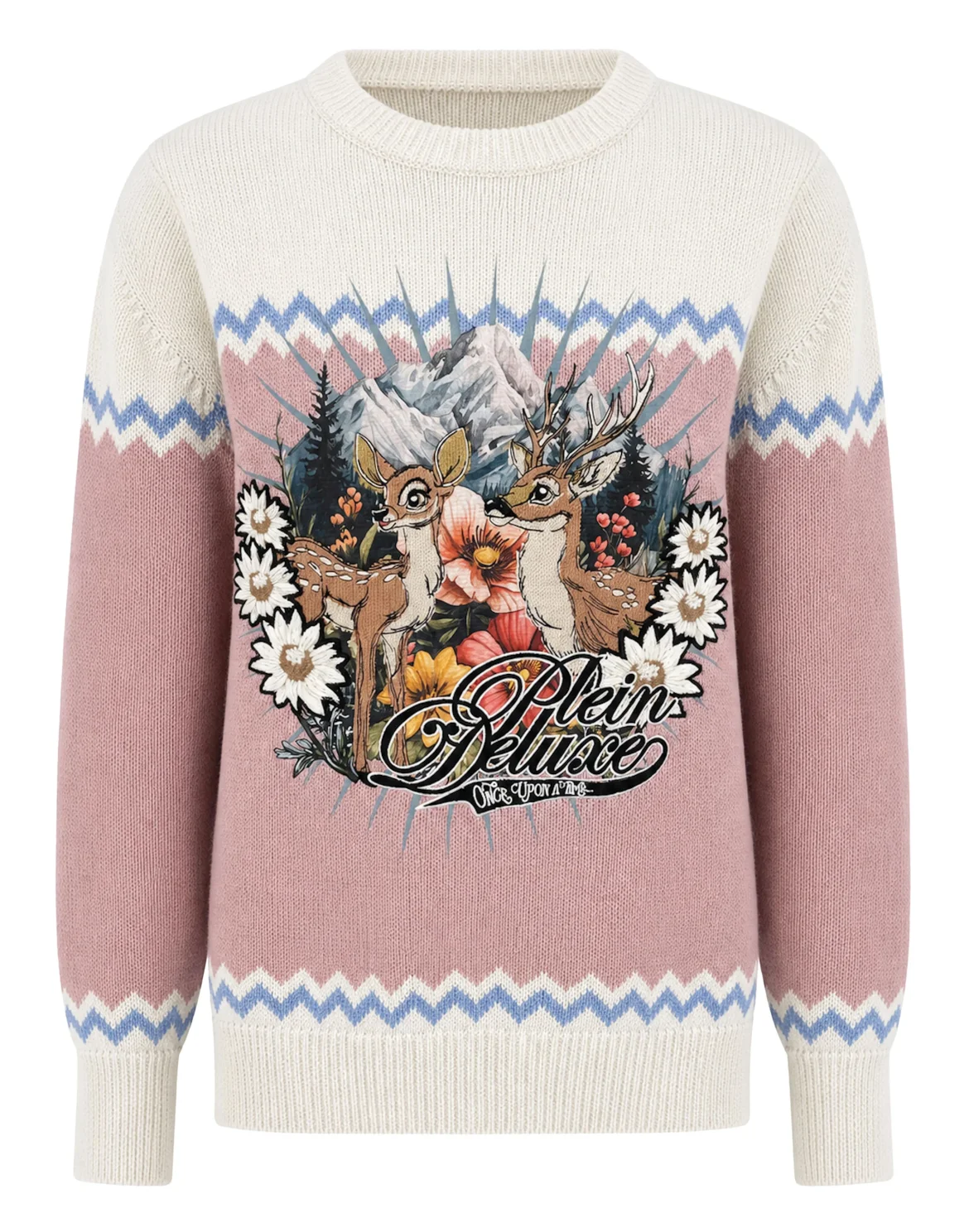 Embroidered Roundneck Pullover Fairy, цвет: Розовый