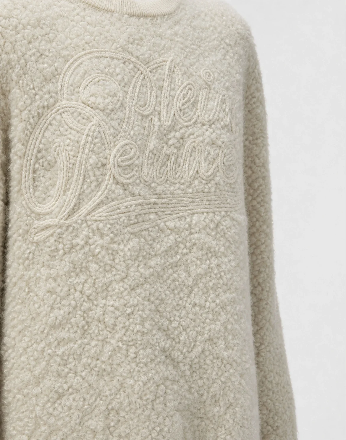 Roundneck Pullover with Plein Deluxe Signature Signature, цвет: Бежевый