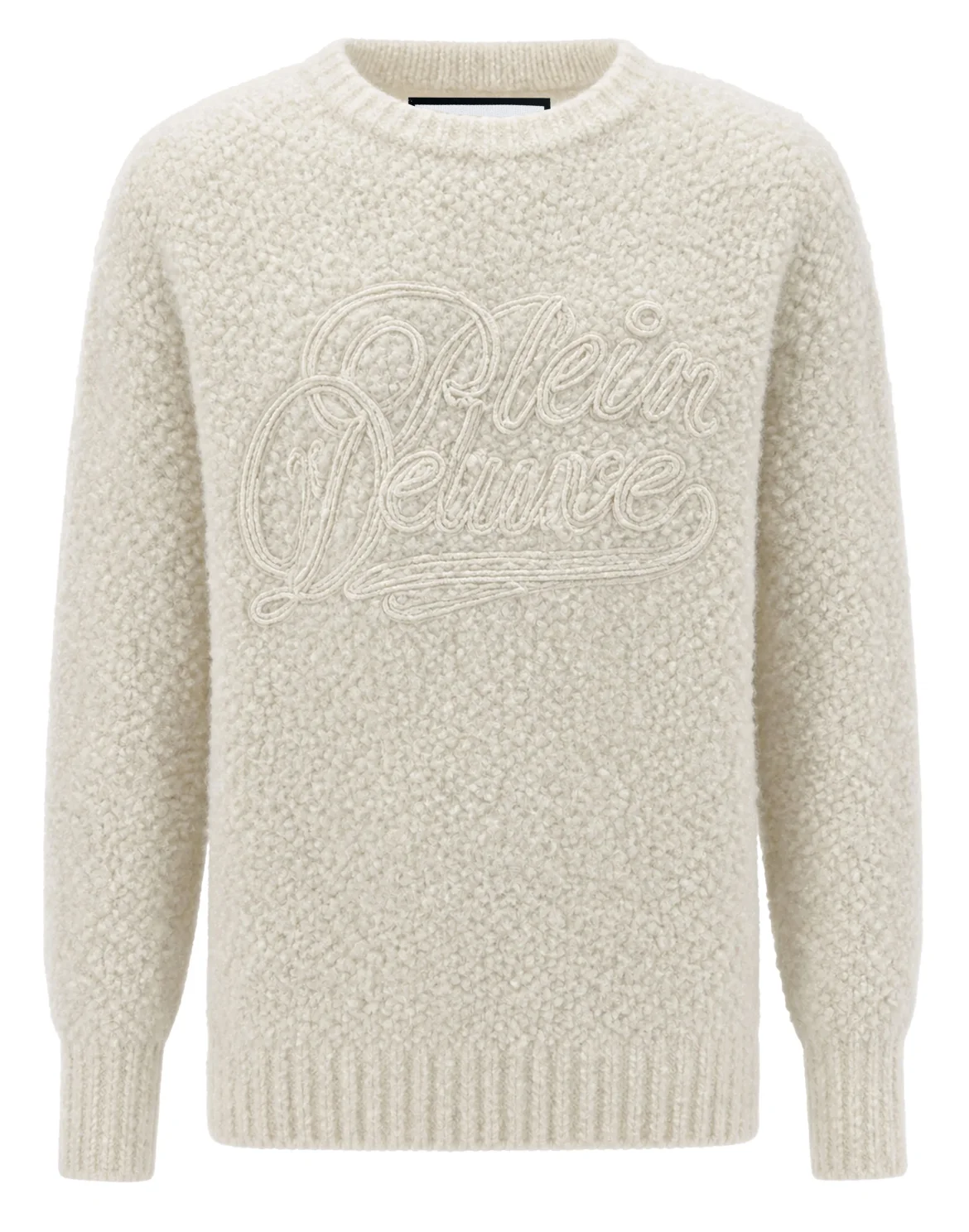 Roundneck Pullover with Plein Deluxe Signature Signature, цвет: Бежевый