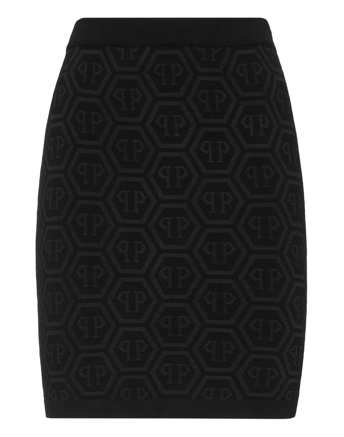 Knitted Mini Skirt Monogram, цвет: Черный