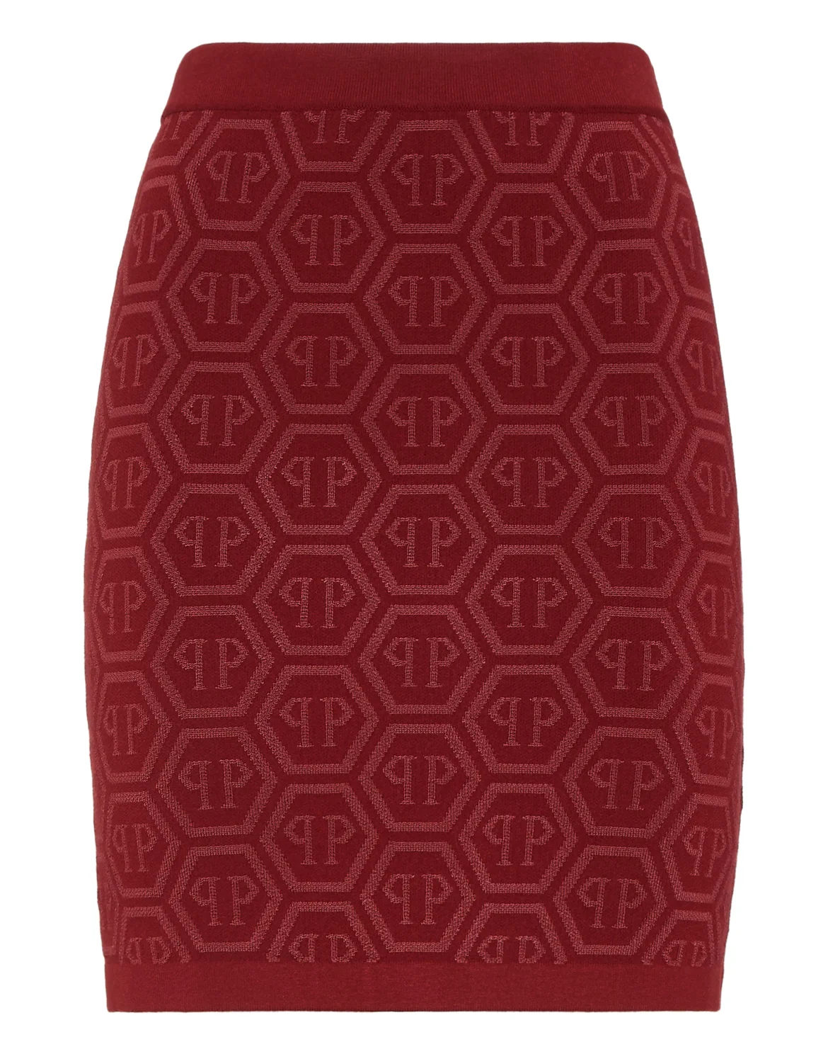 Knitted Mini Skirt Monogram, цвет: Красный
