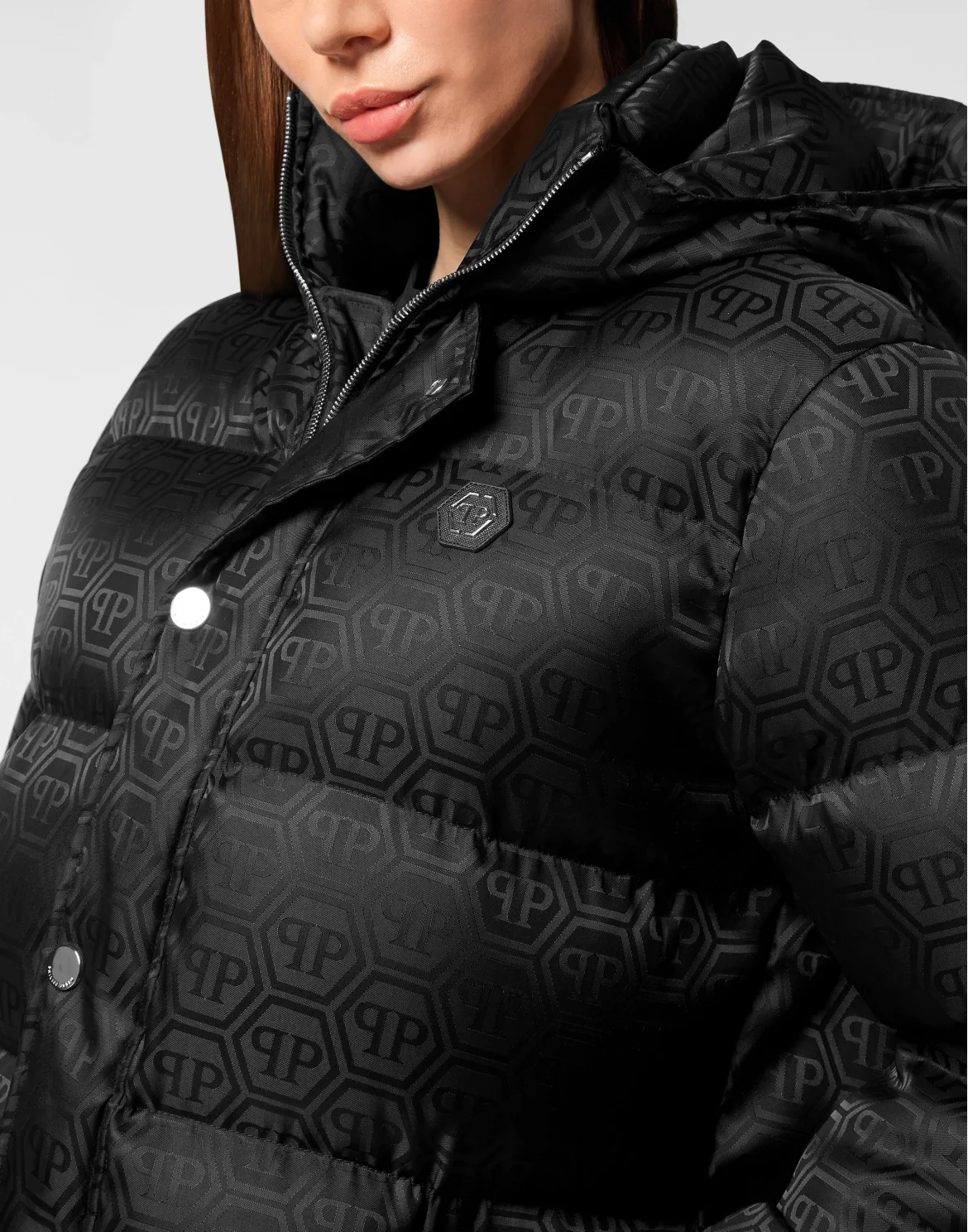 Puffer Jacket Monogram, цвет: Черный