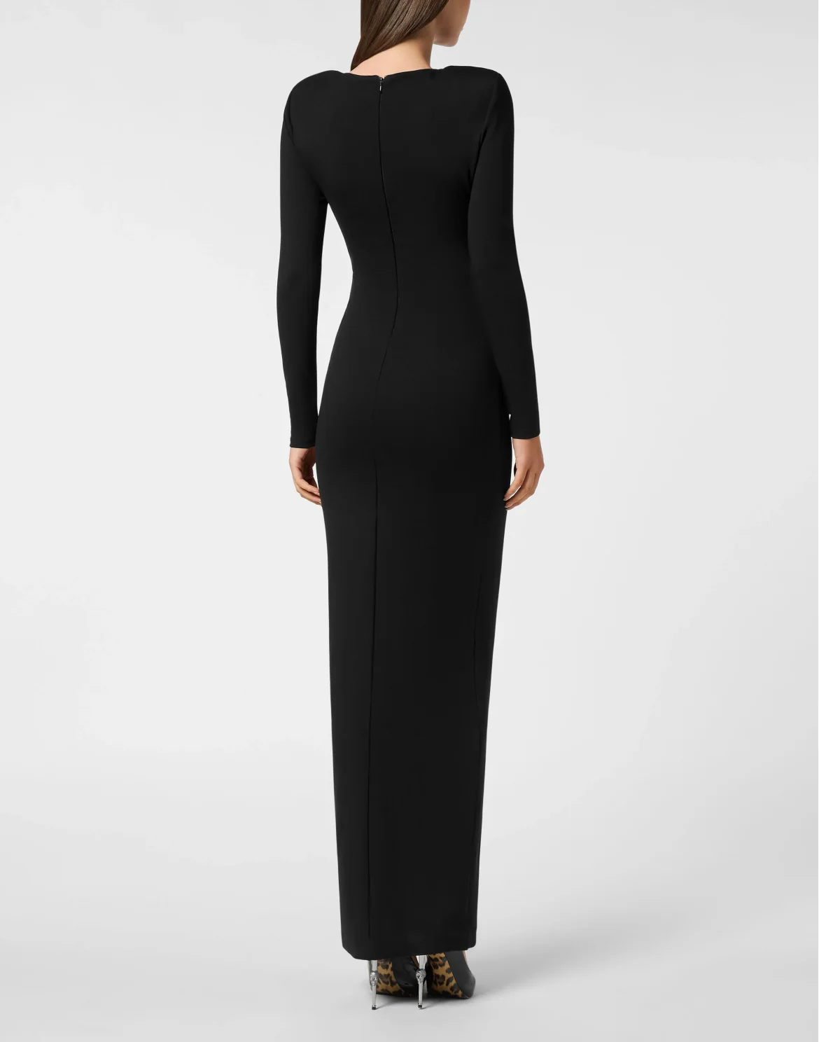 Long-Sleeved Long Dress Fatale, цвет: Черный
