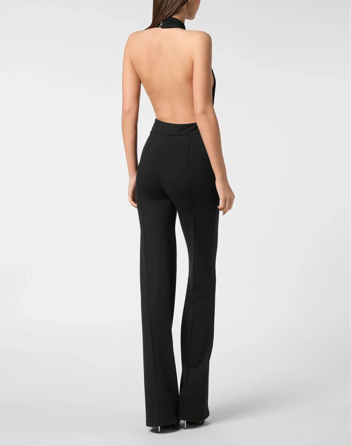 Backless Jumpsuit Fatale, цвет: Черный