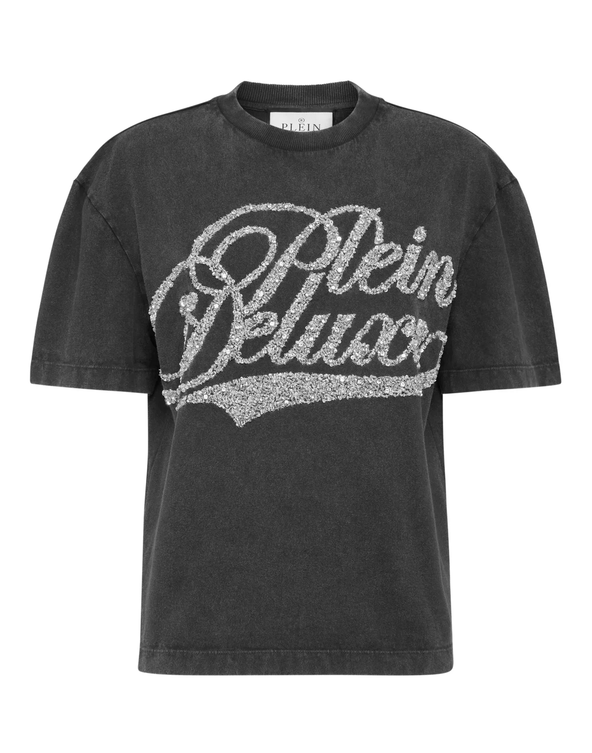 Man Fit T-Shirt Plein Deluxe Signature, цвет: Черный