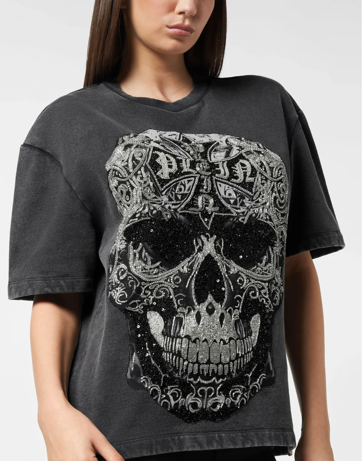 Man Fit T-Shirt Crystal Skull, цвет: Черный