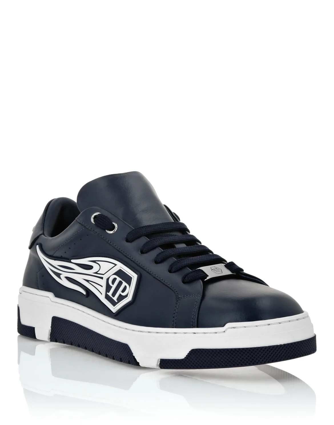 Low Top Sneakers Plein Patch, цвет: Синий