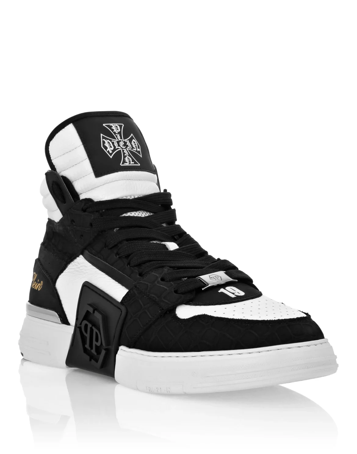 Nubuck Mid Top Sneakers Phantom, цвет: Черный