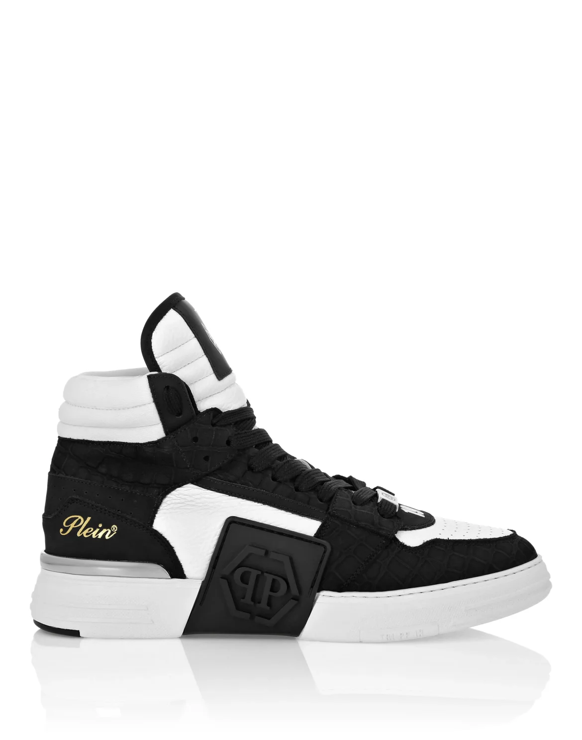 Nubuck Mid Top Sneakers Phantom, цвет: Черный