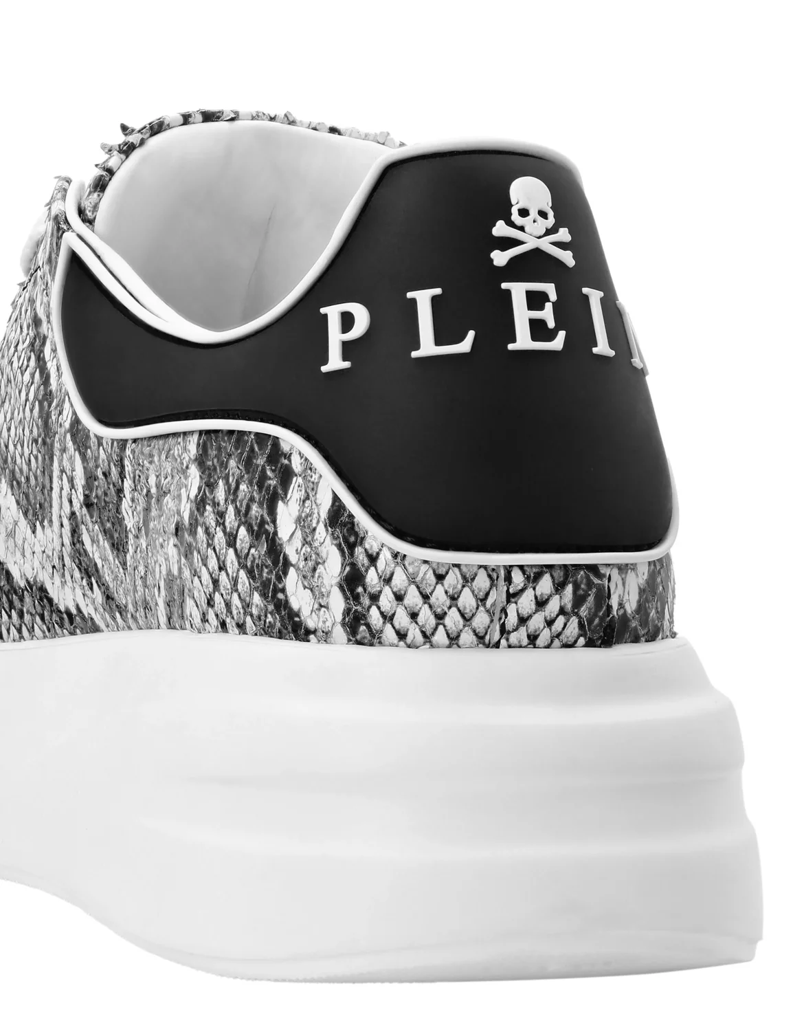 Low Top Sneakers Roccia Python Print, цвет: Белый