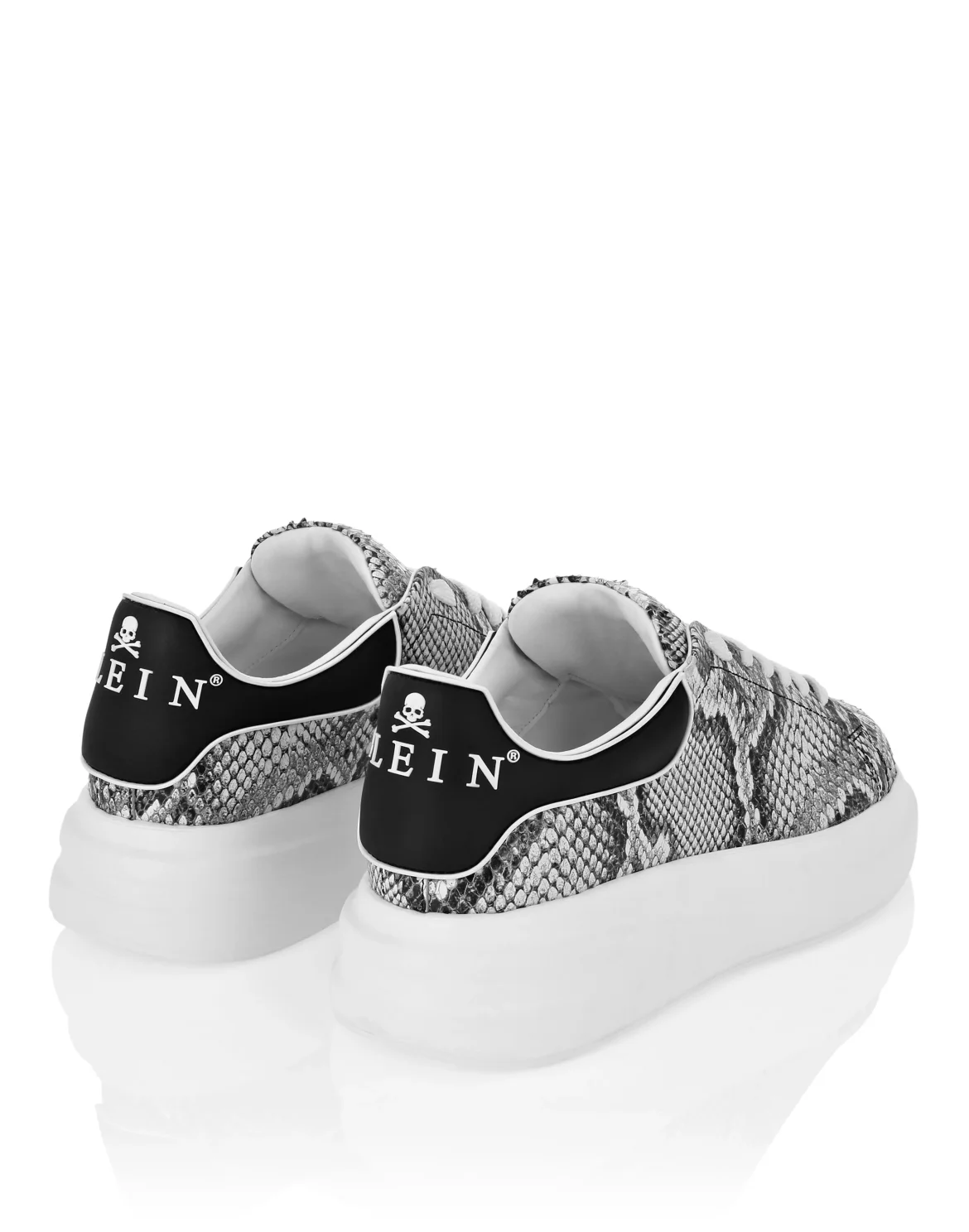 Low Top Sneakers Roccia Python Print, цвет: Белый