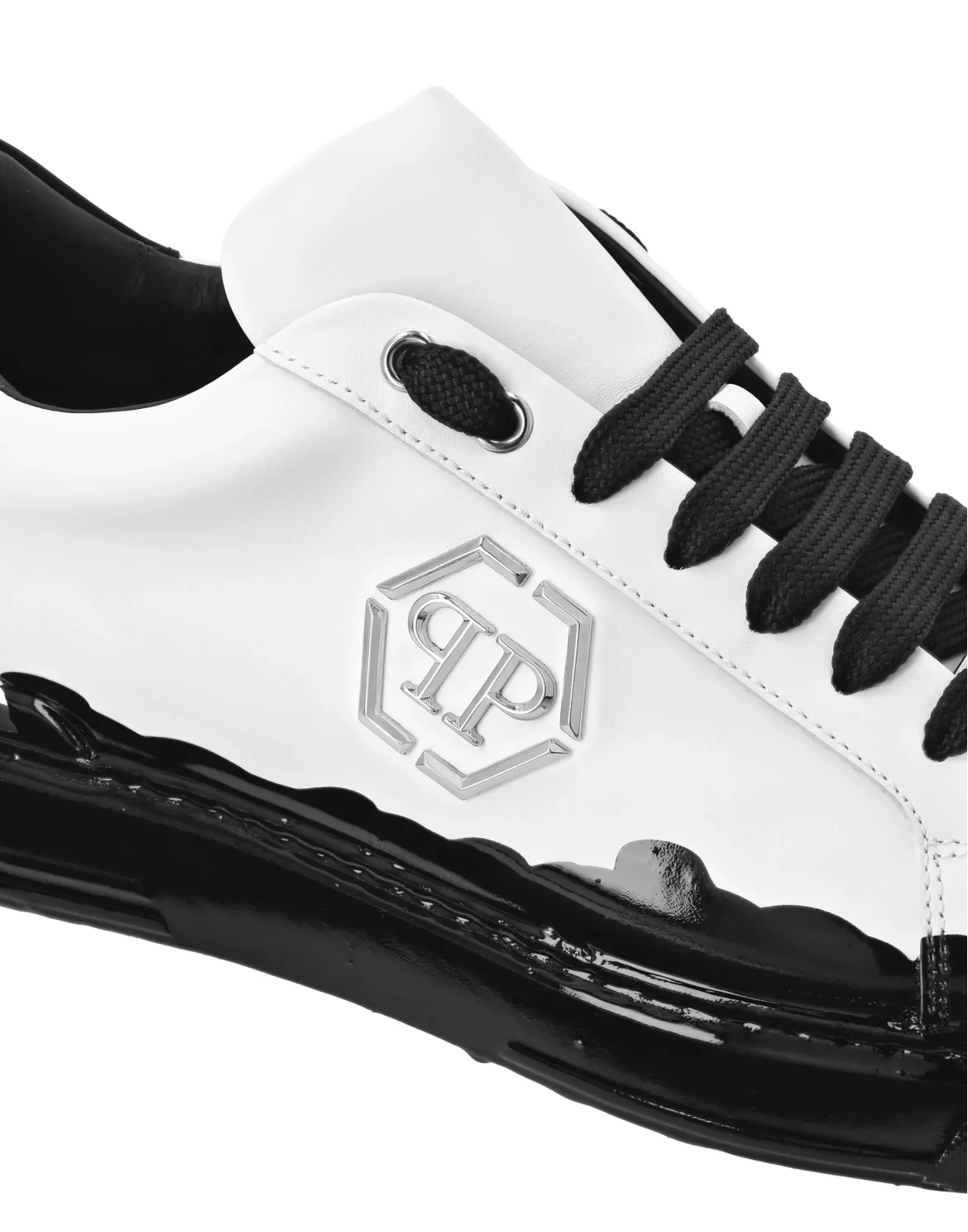 Nappa Leather Low Top Sneakers Carson Paint, цвет: Черный