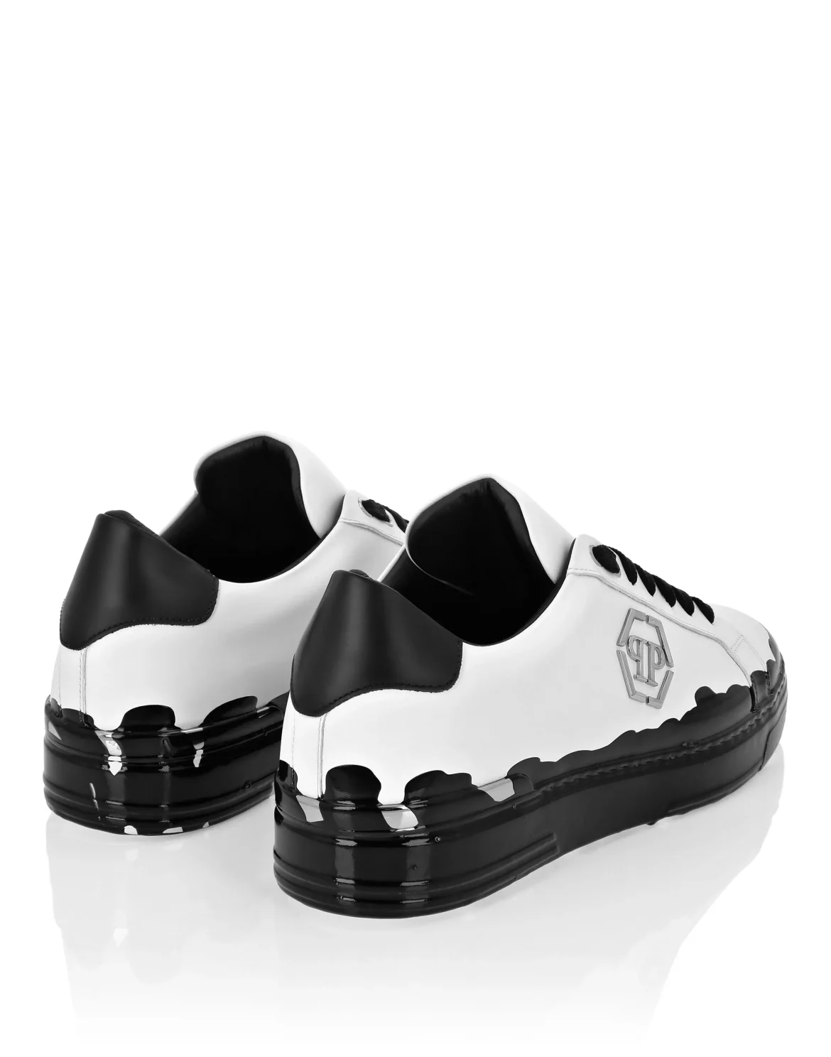 Nappa Leather Low Top Sneakers Carson Paint, цвет: Черный