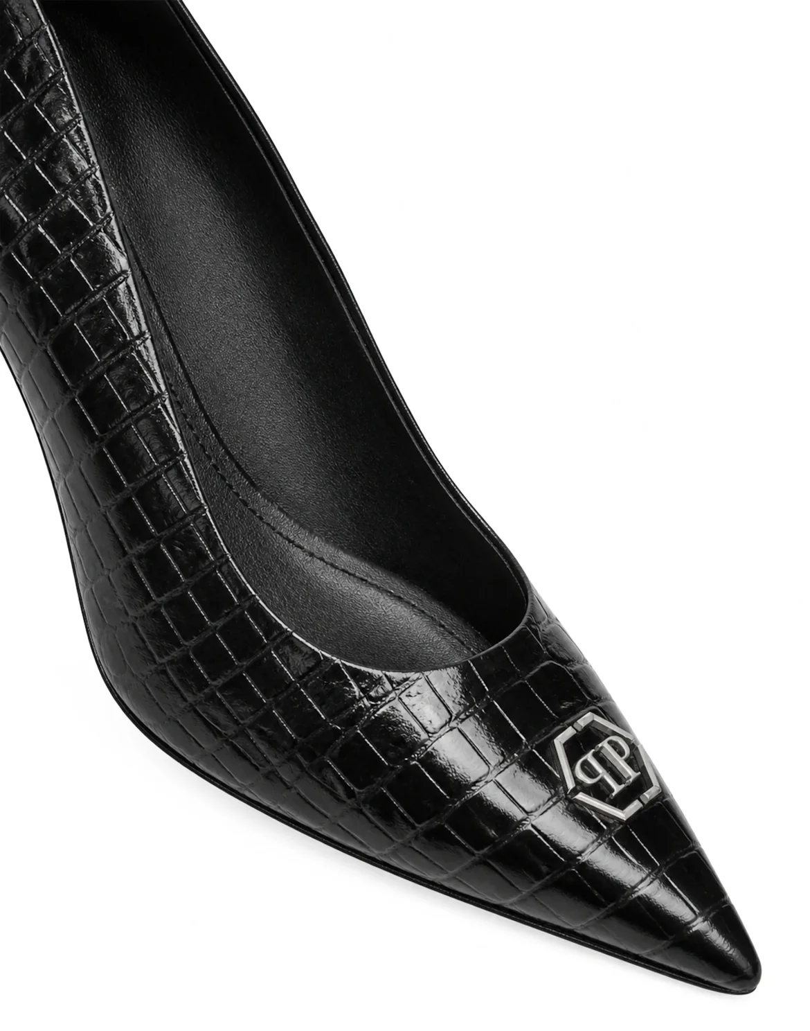 Decollete Mid Heels 6 Cocco Hexagon, цвет: Черный