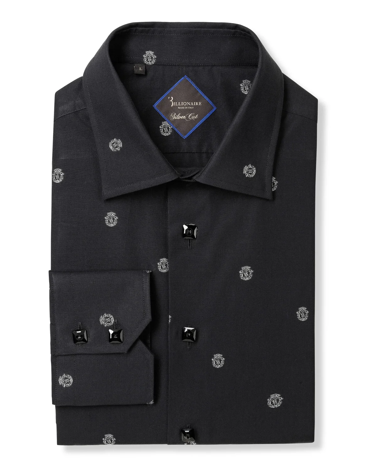 Shirt Silver Cut LS "Christian", цвет: Черный