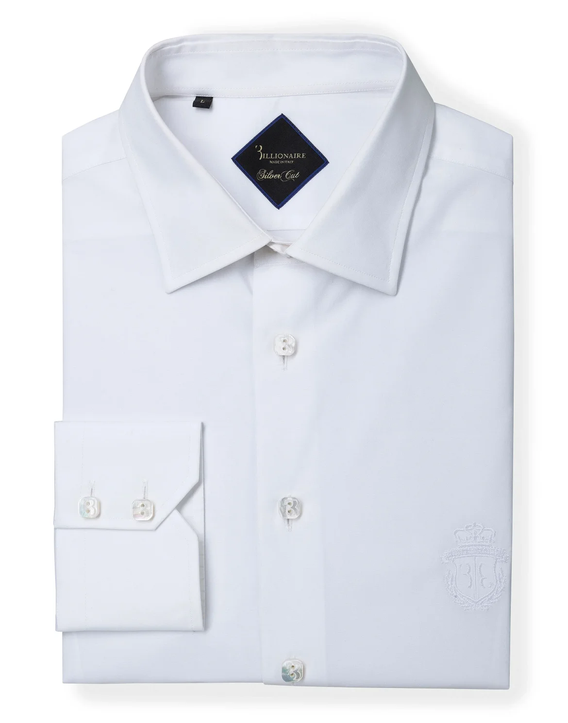 Shirt Silver Cut LS "Clovis", цвет: Белый