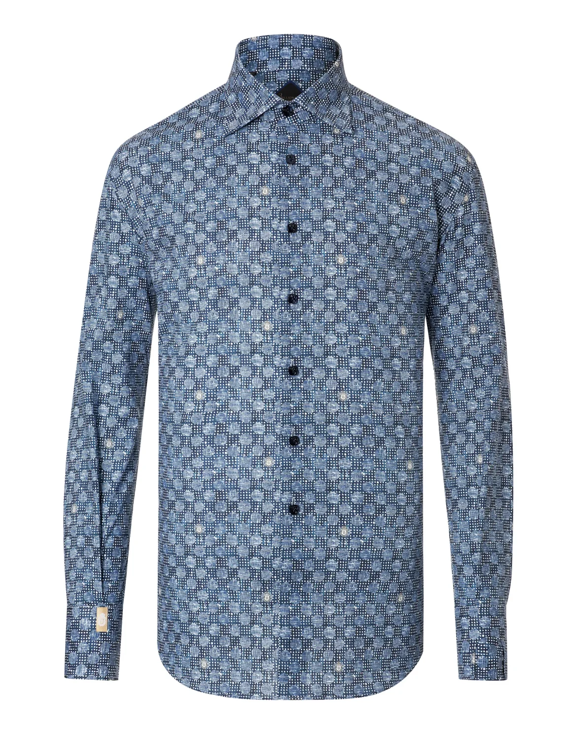 Shirt Gold Cut LS "Lionel", цвет: Синий