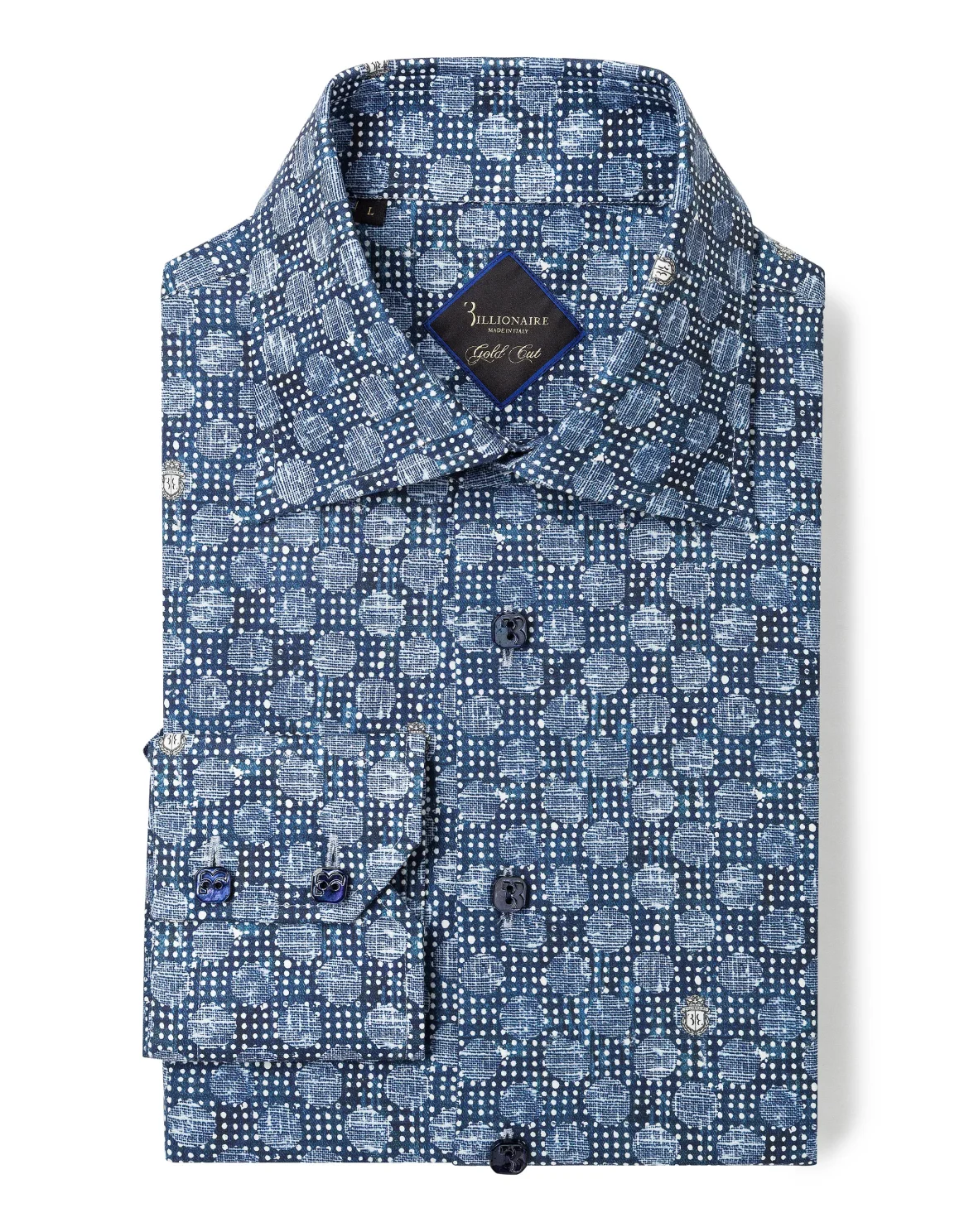 Shirt Gold Cut LS "Lionel", цвет: Синий