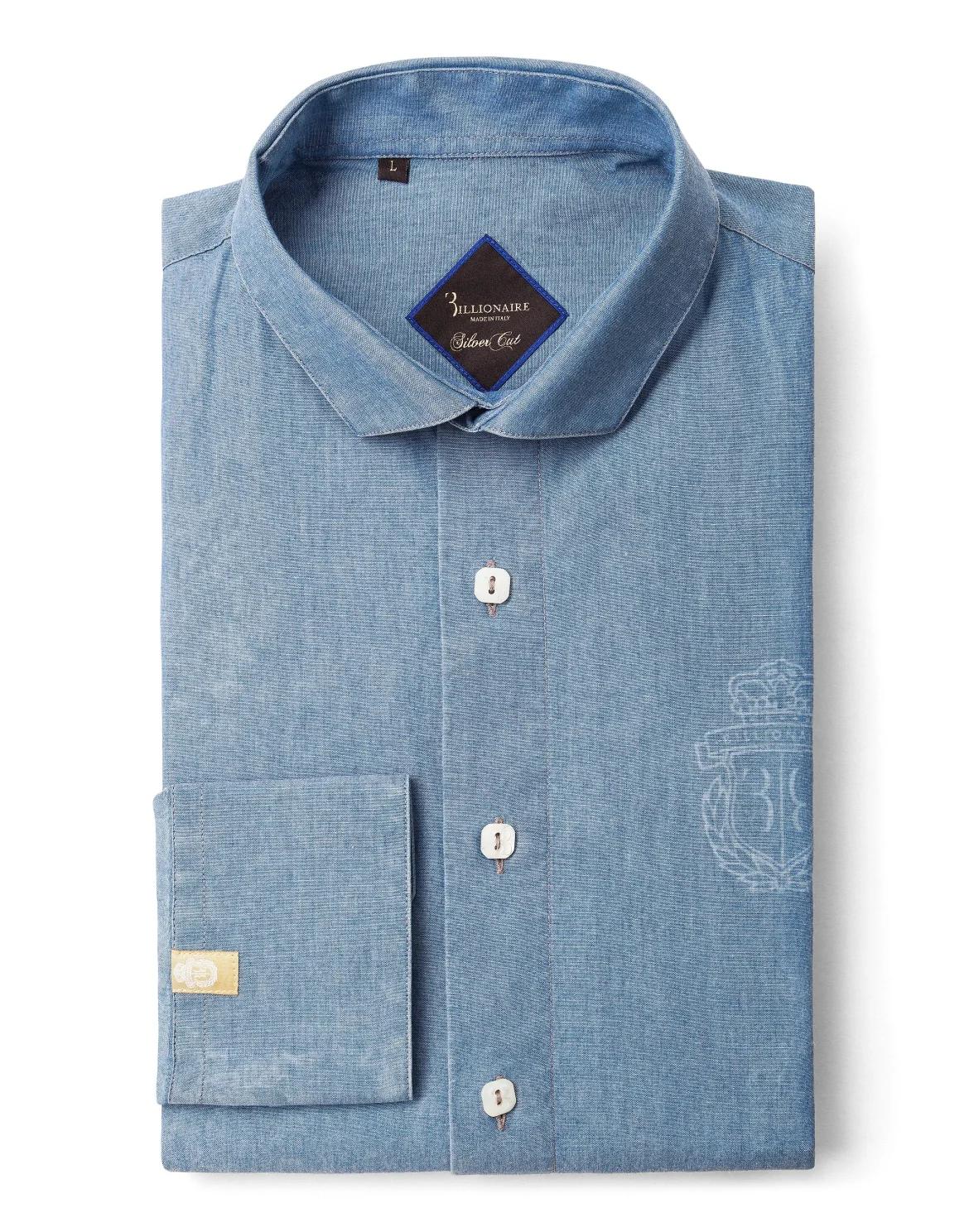 Shirt Silver Cut LS "Daniel", цвет: Голубой