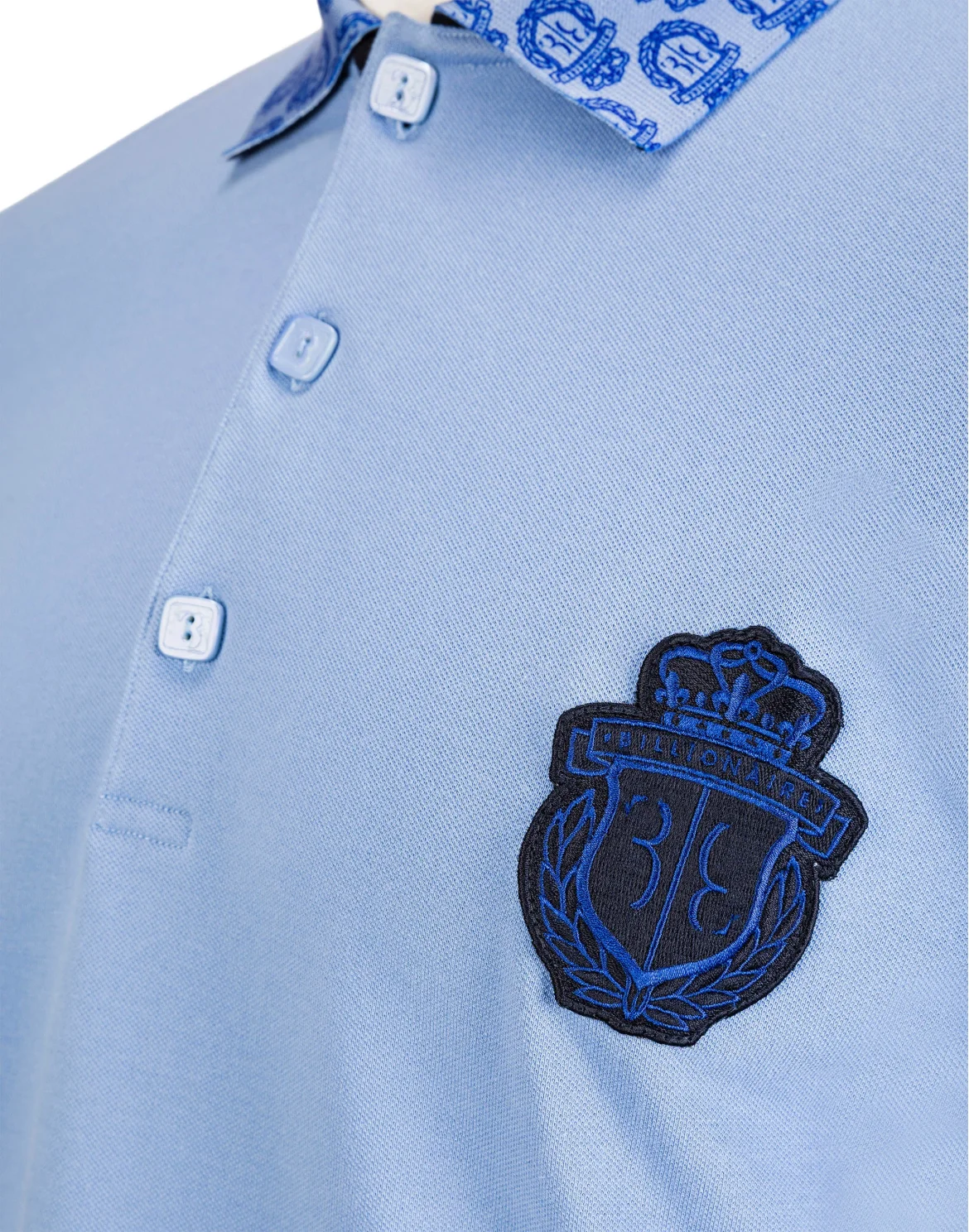 Polo shirt LS "Lion", цвет: Голубой
