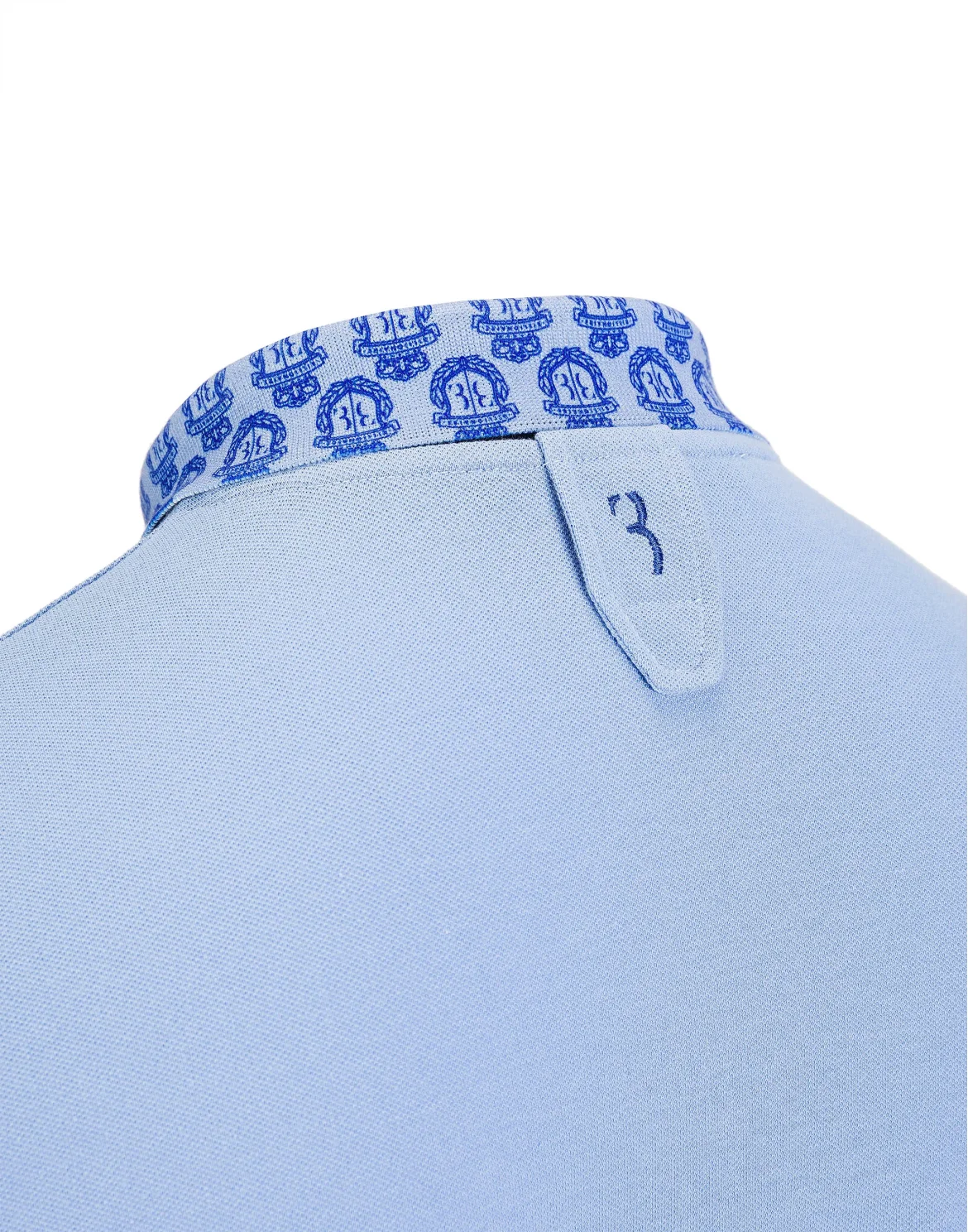 Polo shirt LS "Lion", цвет: Голубой