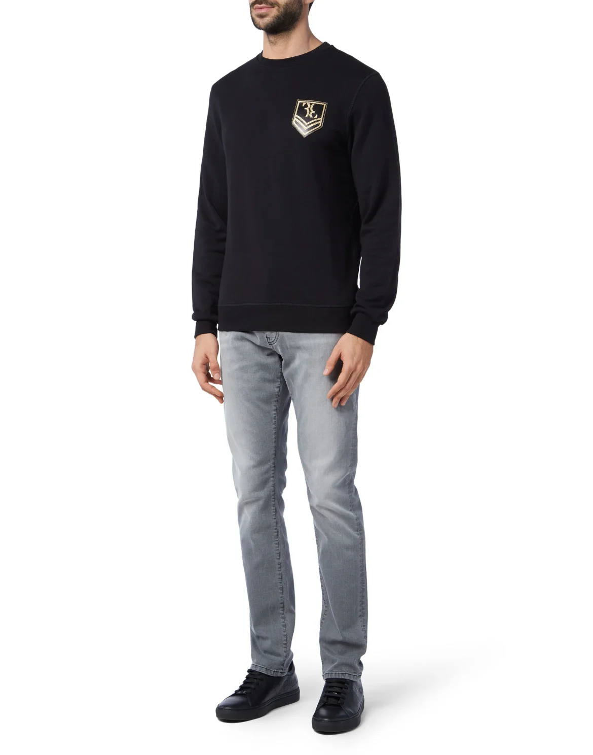Sweatshirt LS Military, цвет: Черный