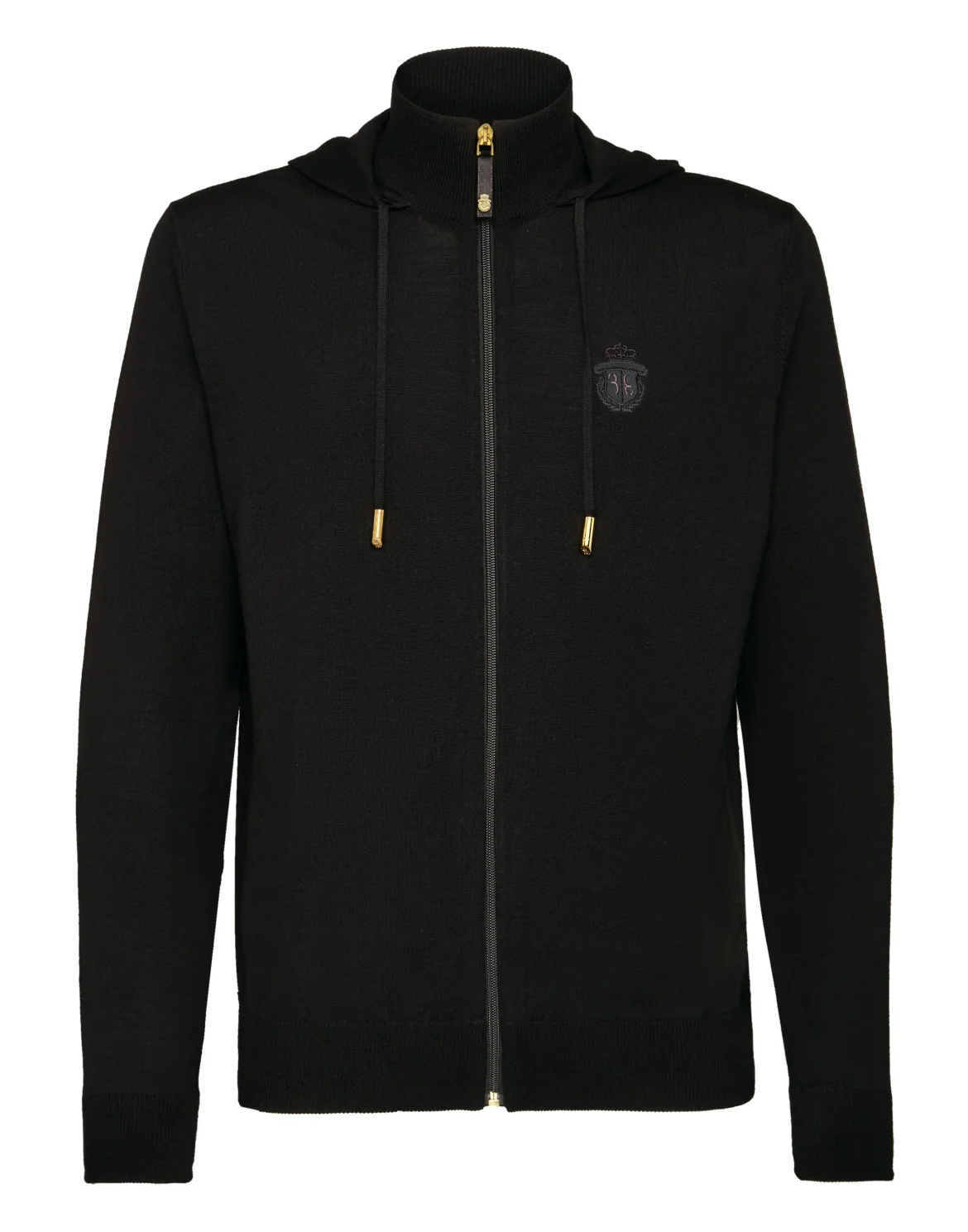 Knit hoodie Crest, цвет: Черный