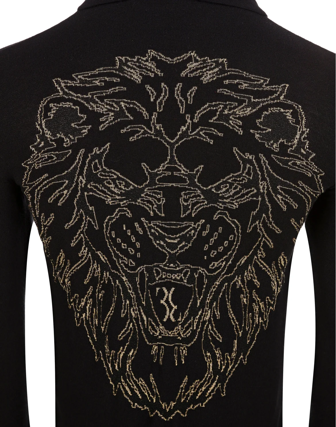 Knit hoodie Lion, цвет: Черный