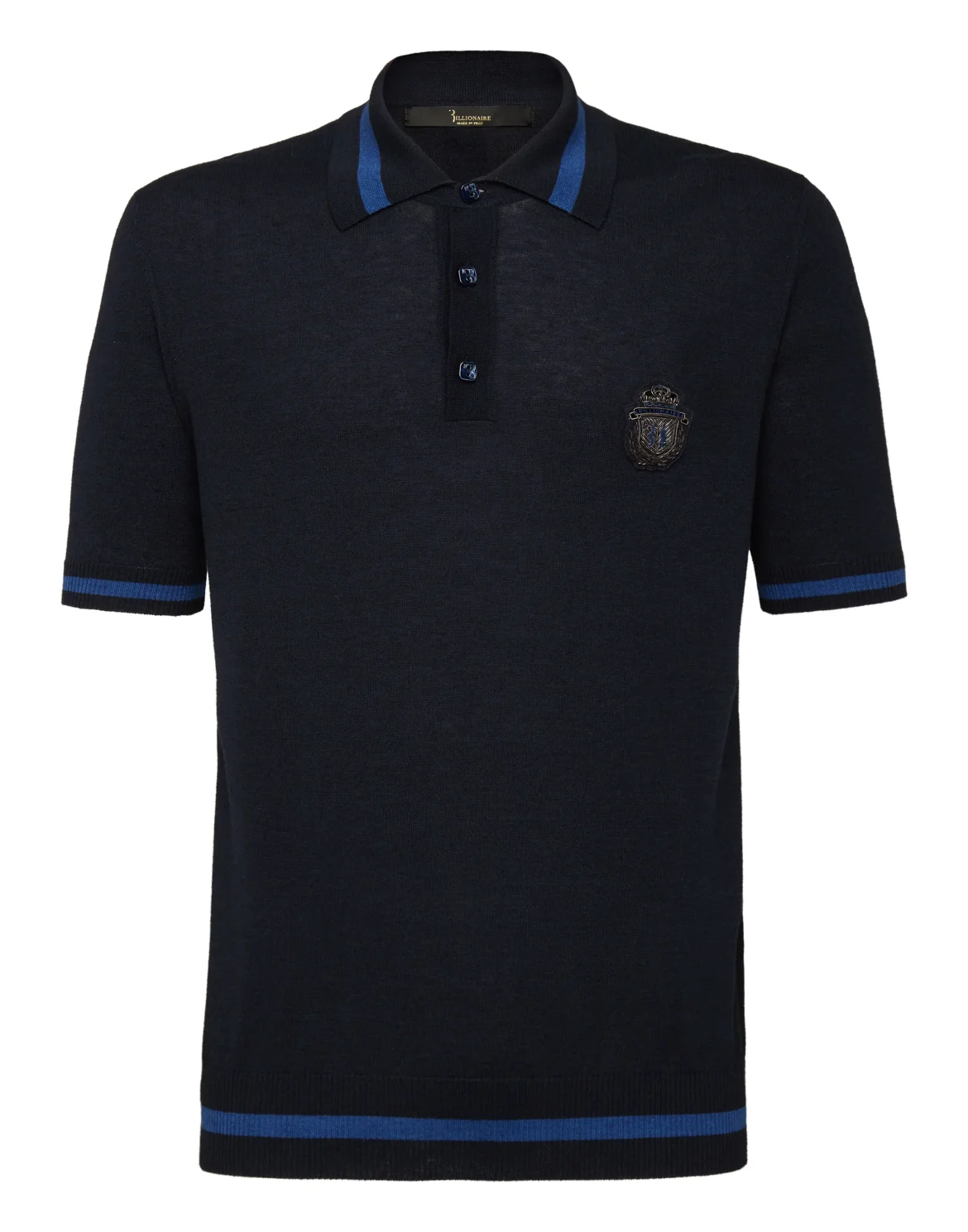 Pullover Polo-Neck SS Crest, цвет: Синий