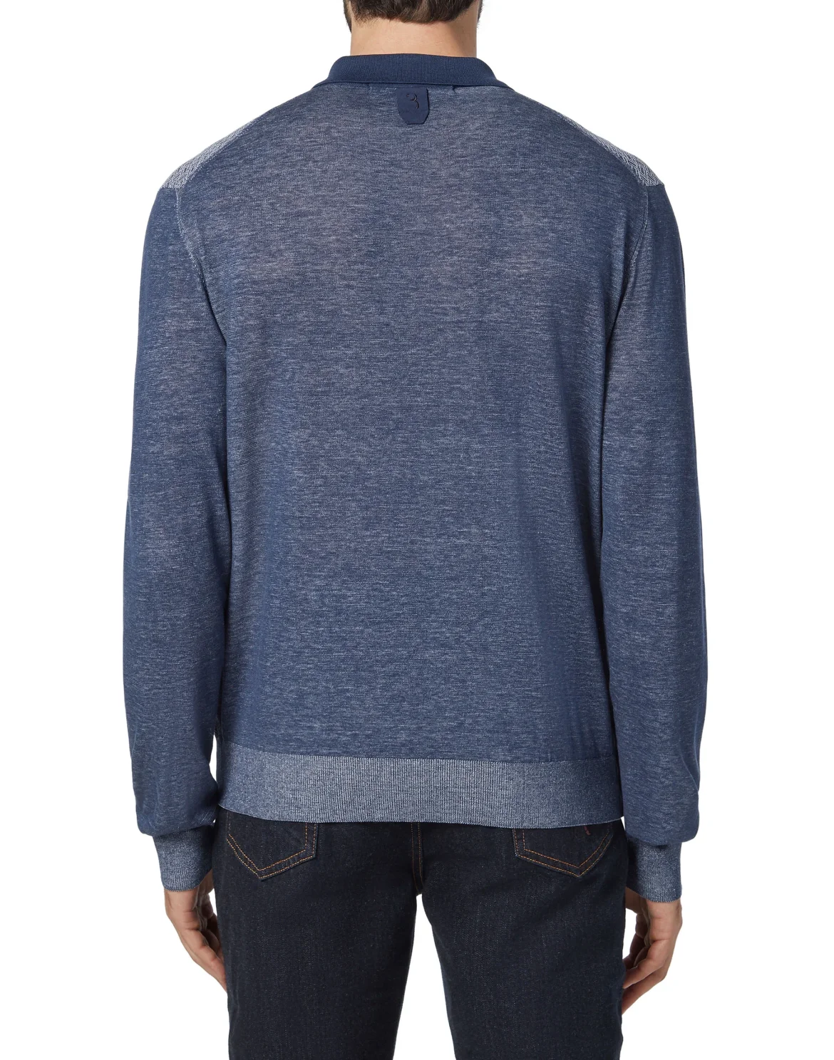 Pullover Polo-Neck LS Crest, цвет: Синий