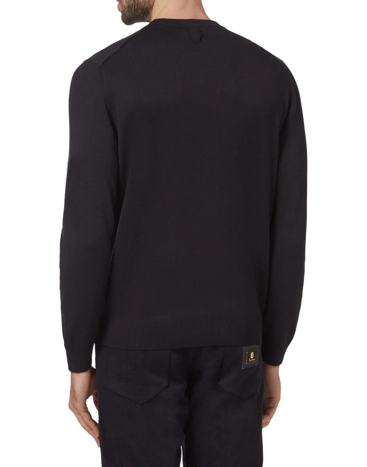 Pullover Round Neck LS Double B, цвет: Черный