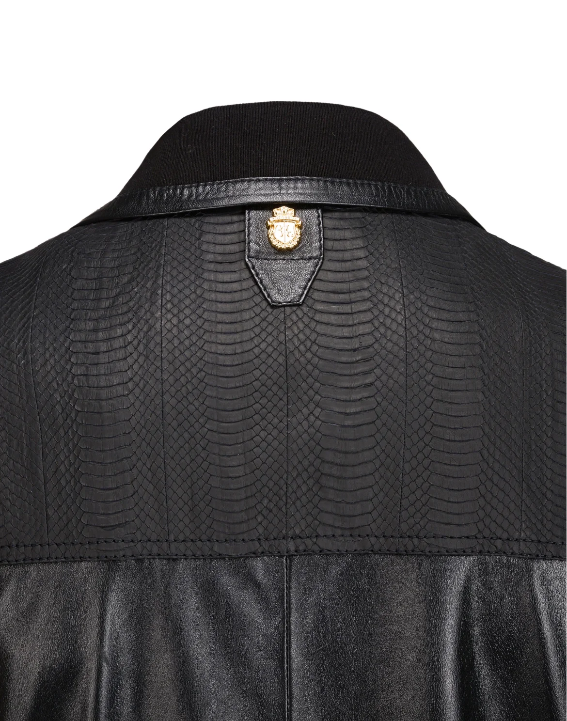 Leather Bomber Crest, цвет: Черный