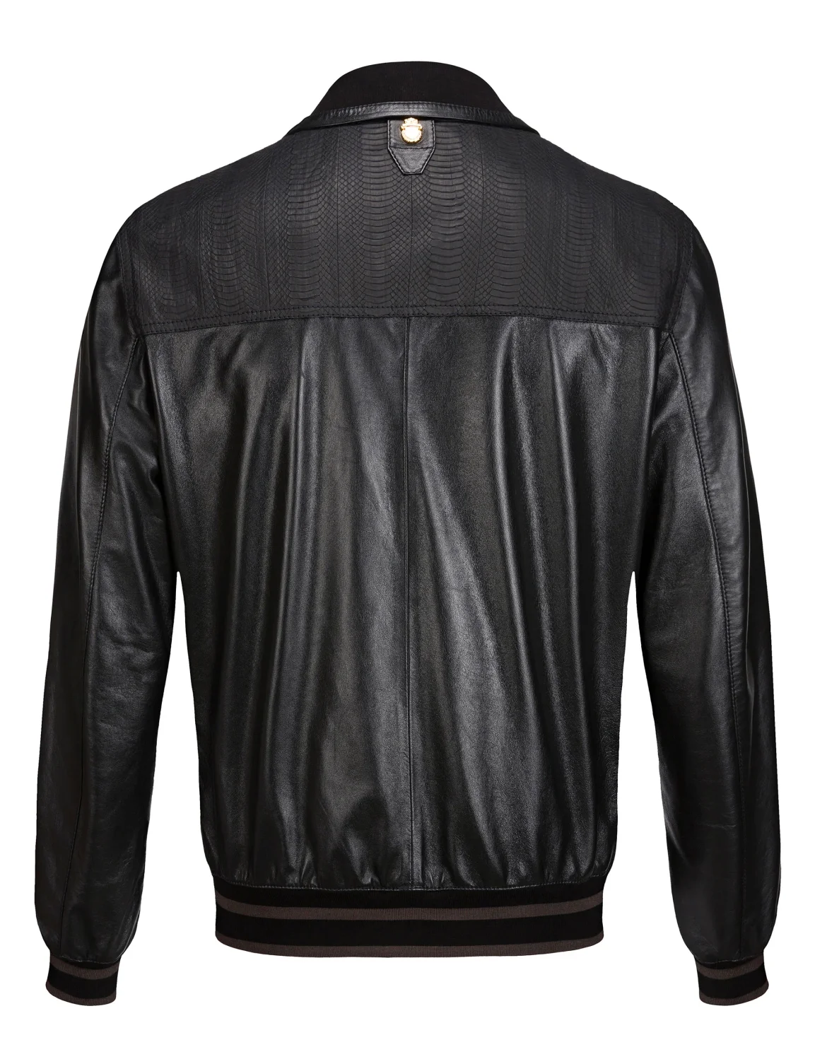Leather Bomber Crest, цвет: Черный