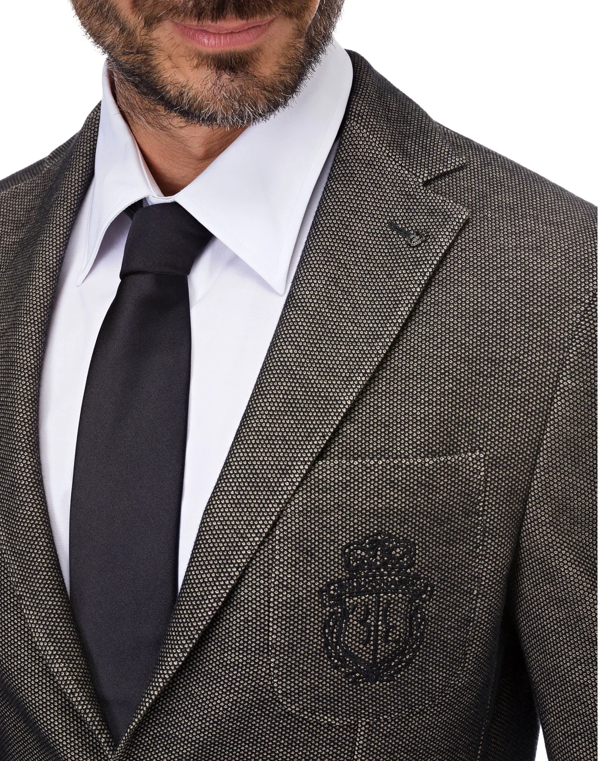 Blazer Slim Fit Crest, цвет: Черный