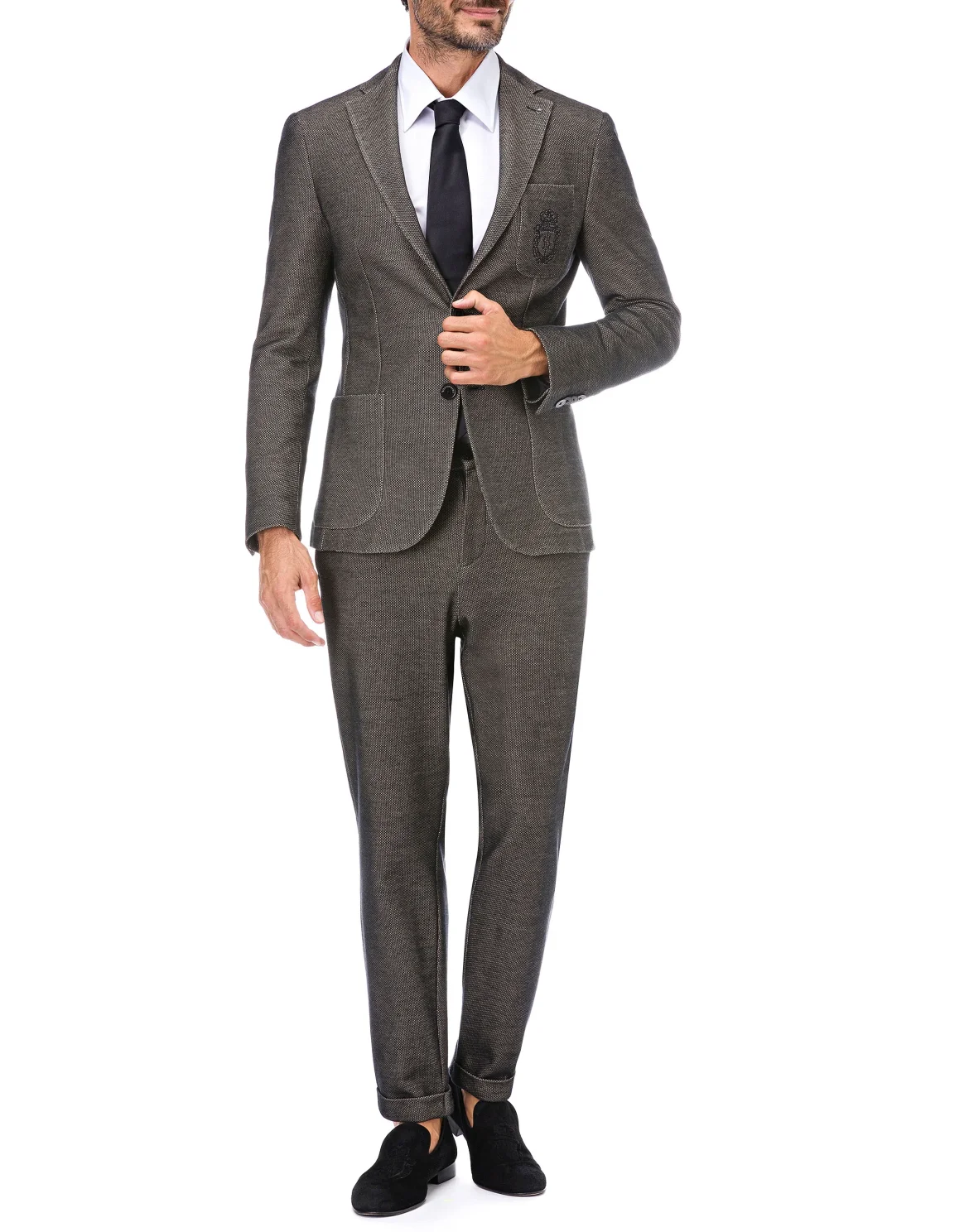 Blazer Slim Fit Crest, цвет: Черный