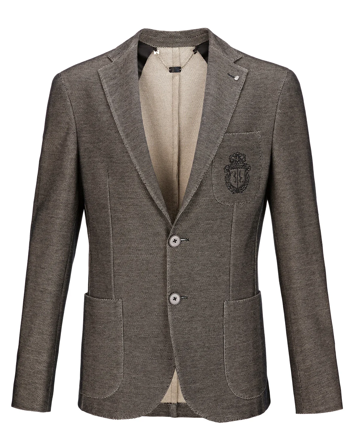 Blazer Slim Fit Crest, цвет: Черный