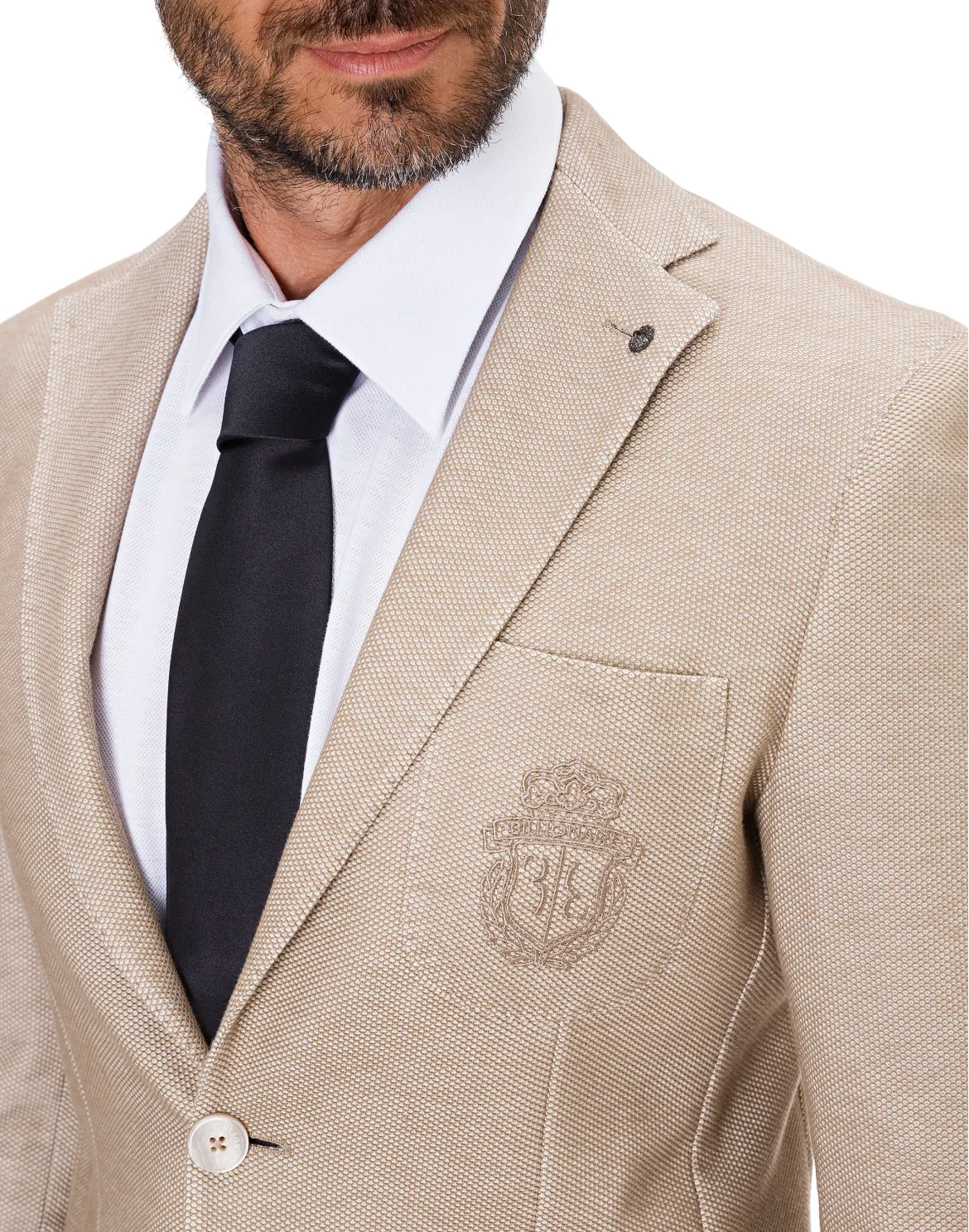 Blazer Slim Fit Crest, цвет: Бежевый