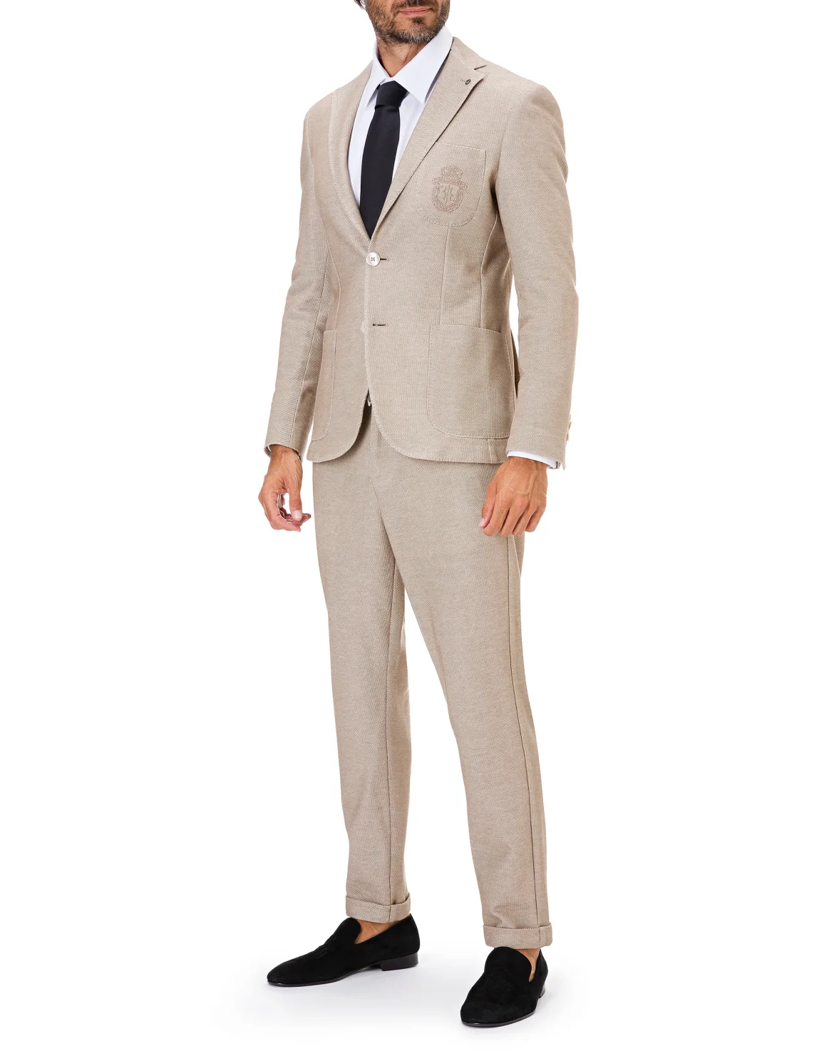 Blazer Slim Fit Crest, цвет: Бежевый