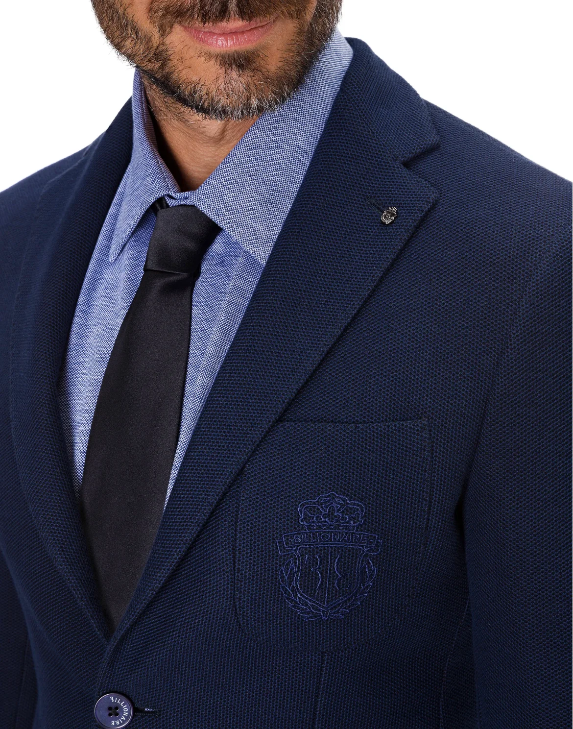 Blazer Slim Fit Crest, цвет: Синий