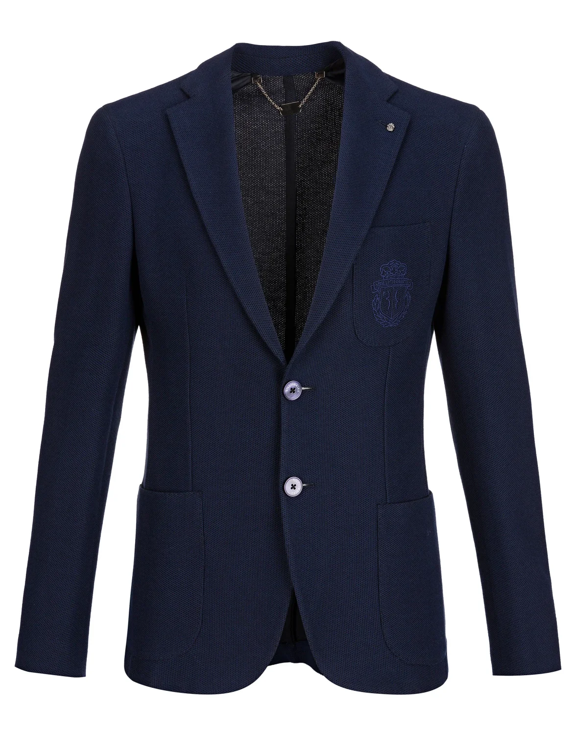 Blazer Slim Fit Crest, цвет: Синий