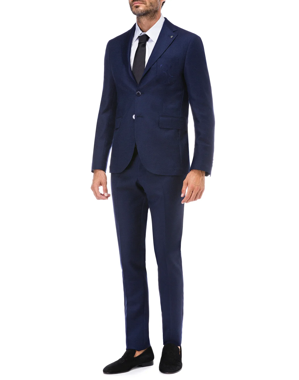 Blazer Slim Fit Double B, цвет: Синий