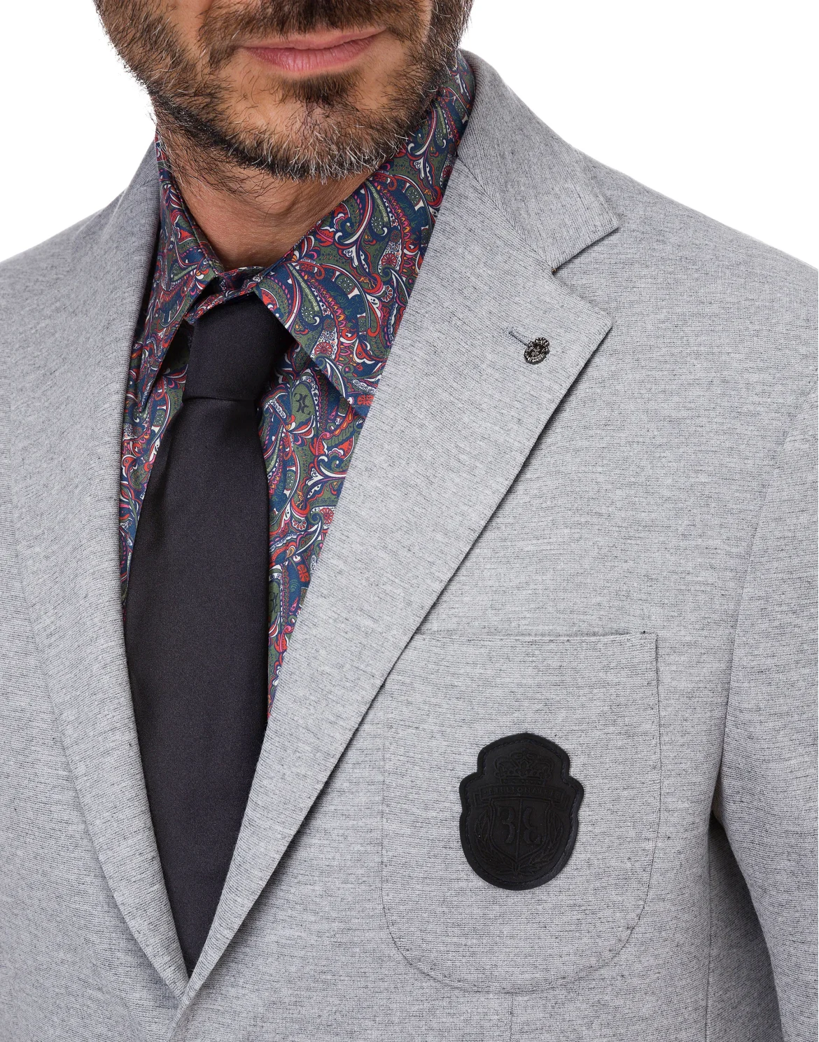 Blazer Slim Fit Crest, цвет: Серый