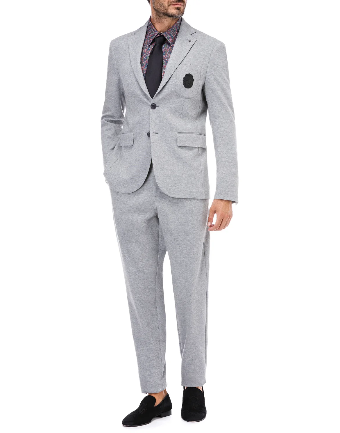 Blazer Slim Fit Crest, цвет: Серый