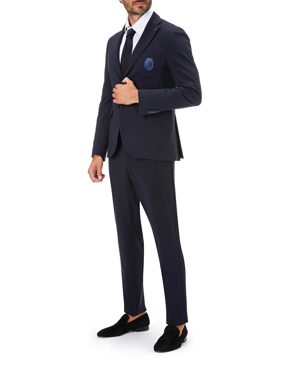 Blazer Slim Fit Crest, цвет: Синий