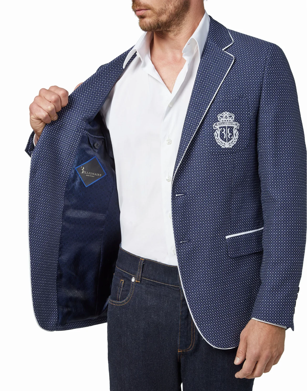 Blazer Regular Fit Crest, цвет: Синий